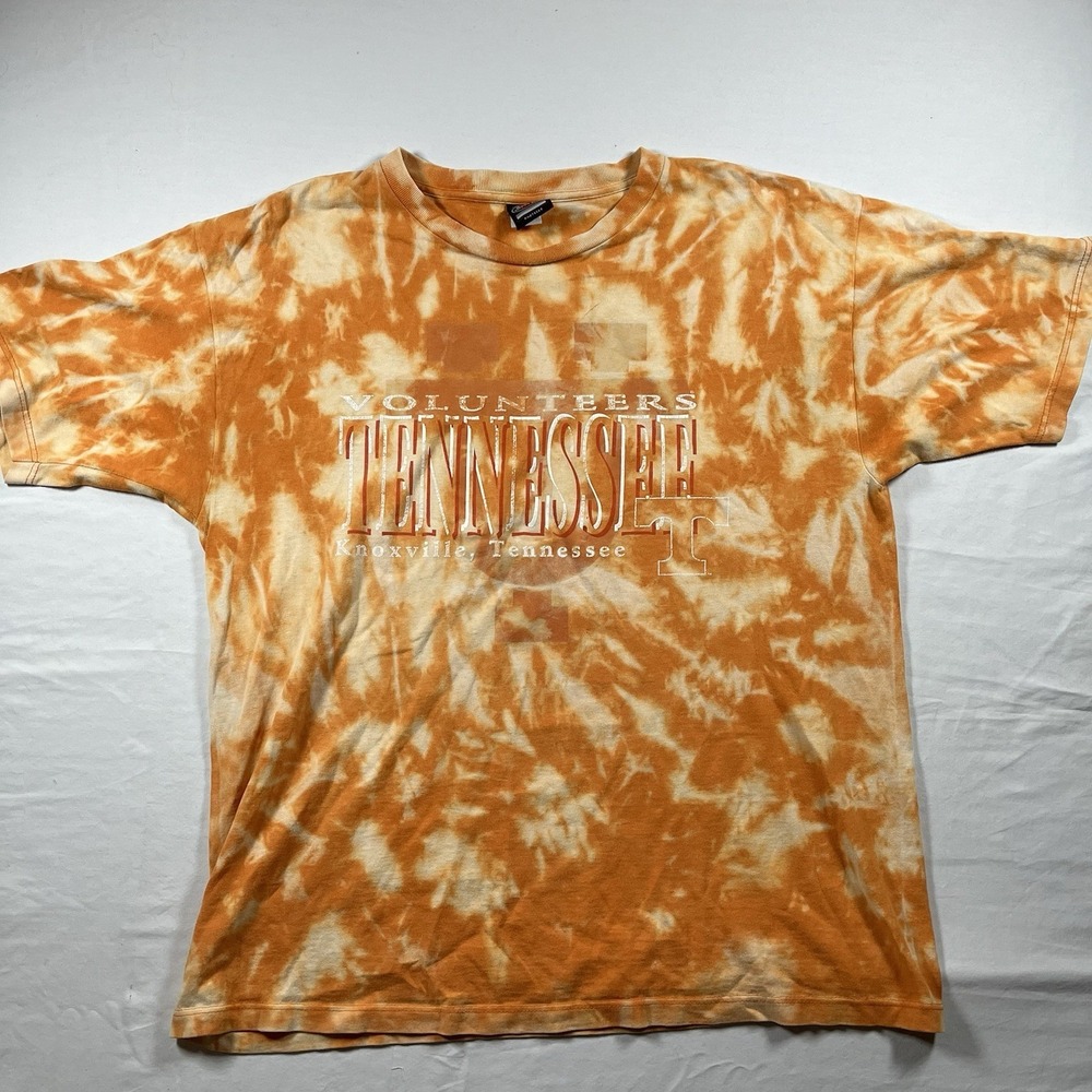VINTAGE SPORT ONE TENNESSEE KNOXVILLE VOLUNTEERS MADE IN USA TIE DYE SIZE XL